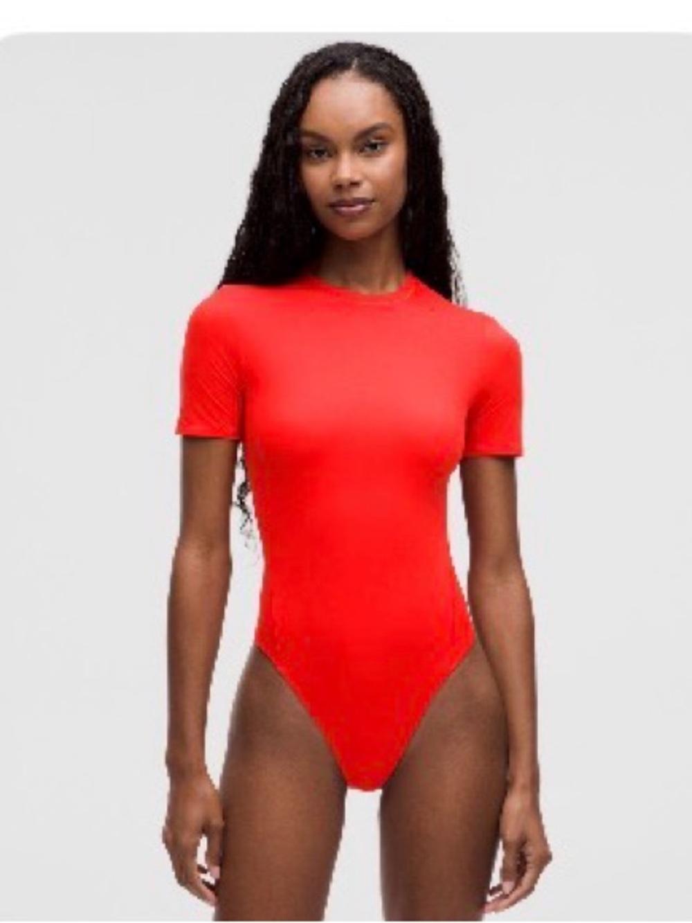 NEW LULULEMON Wundermost Ultra-Soft Nulu SS Thong Bodysuit